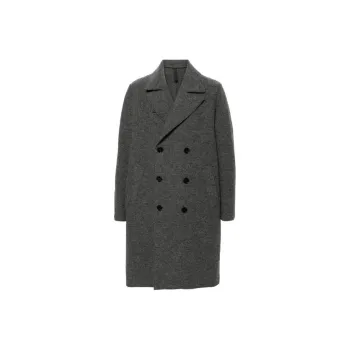 HARRIS WHARF LONDON Virgin Wool Peacoat