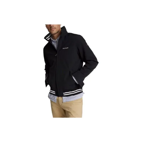 tommy blu Hilfiger blus Coats Men's Black