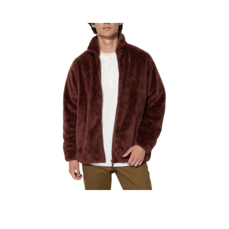 UNIQLO Velvet feel Coat Unisex Dark Red-0