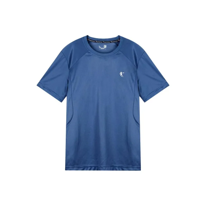 QIAODAN T Shirt Unisex Starship Blue-0