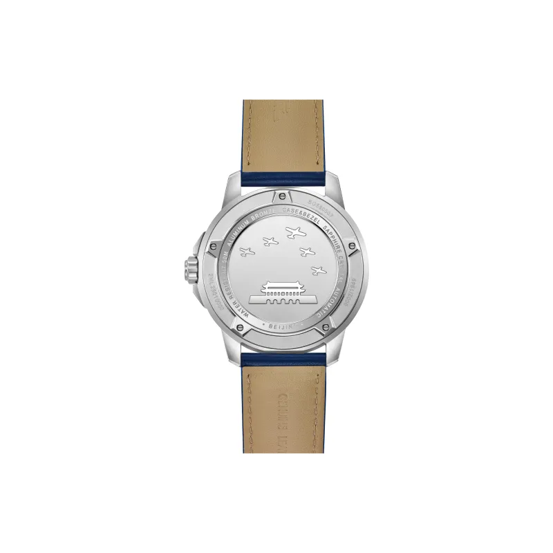 Beijing Fork Series Automatic Mechanical Movement Nylon Strap Watch Men's Watches Blue Dial-4