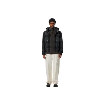COMMON SCENTS Jackets Coats Men's Black Gray Plaid