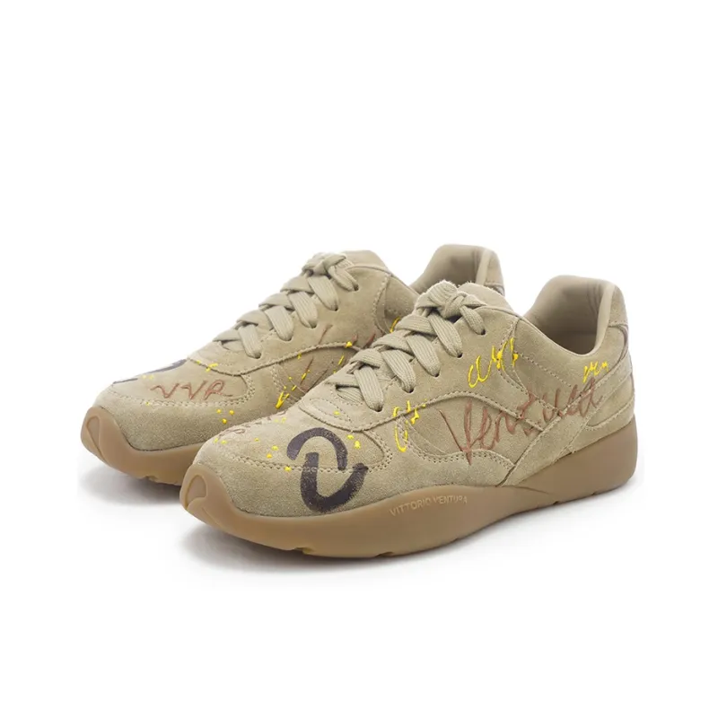 VITTORIO VENTURA Casual Single Shoes Flat Women's Brown Apricot Color-7