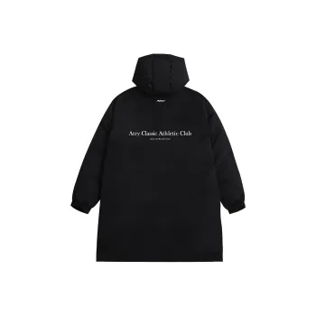 Atry Alphabet Slogan Series Down Jacket Unisex Black