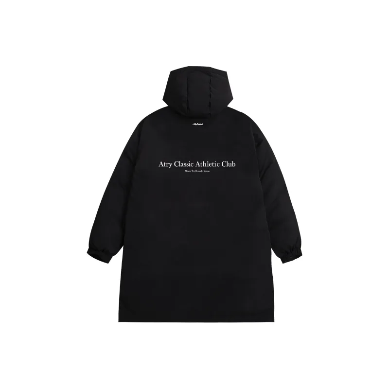 Atry Alphabet Slogan Series Down Jacket Unisex Black-0