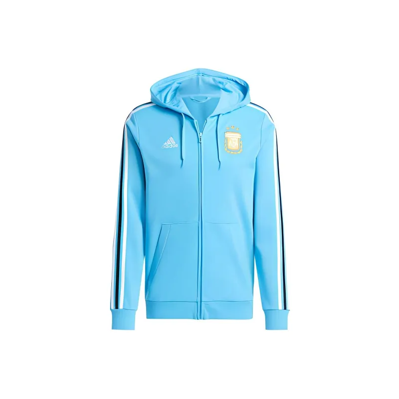 Adidas Argentina Dna Full Zip Hoodie Jackets Coats Men's Blue-0