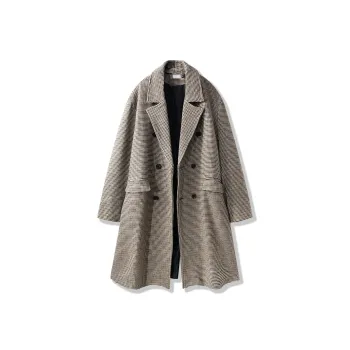 DKPD Coats Unisex Khaki Plaid