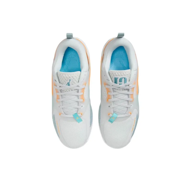 Jordan Heir Collection Anti Slip Wear Resistant Low Top Basketball Shoes Unisex Light Gray-2
