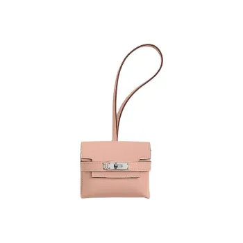 HERMES Swift Calfskin Bag Accessory Women's P1 Rose Eglantine Rose Pink