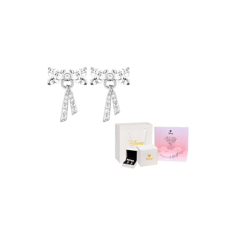 Disney S925 Silver Stud Earrings Women's-11