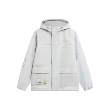 LiNing Wade Collection Jacket Men's Stone Gray Beige White