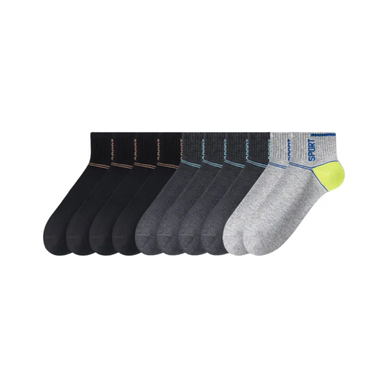 Lan Miao Ankle Socks Men's 10 Pack-5