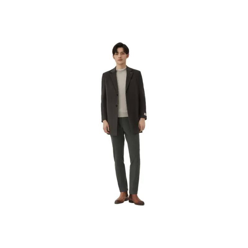 ZIOZIA Coats Men Brown-0