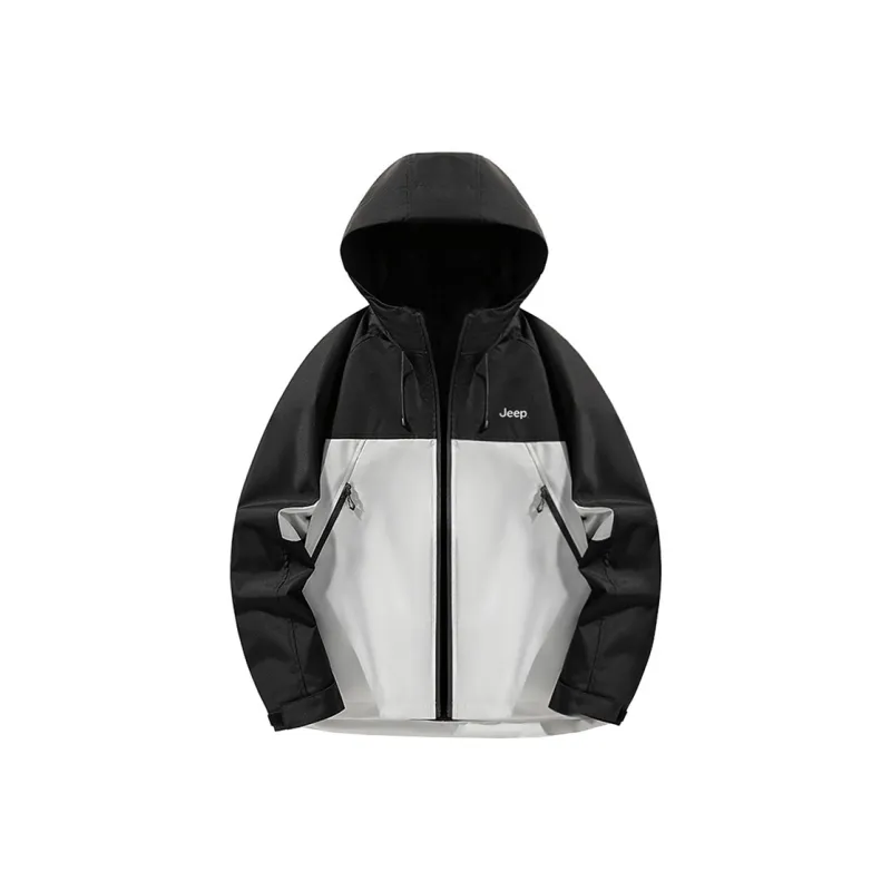 Jeep Black Knight Series Hiking Waterproof, Windproof, Abrasion Resistant, Thermal Windbreaker Jacket Unisex-56