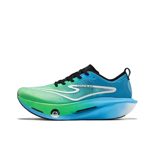 Erke Realm Of The Orchid 3.0 Running Shoes Men Low Top Fluorescent Lime Green Pool Blue