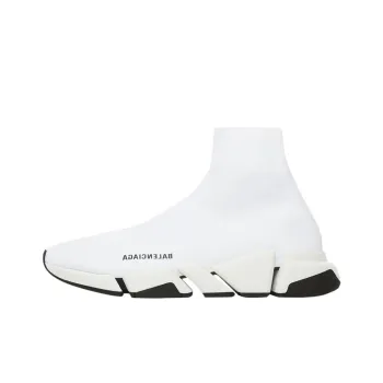 Balenciaga Speed 2.0 High Top Casual Shoes Men's White