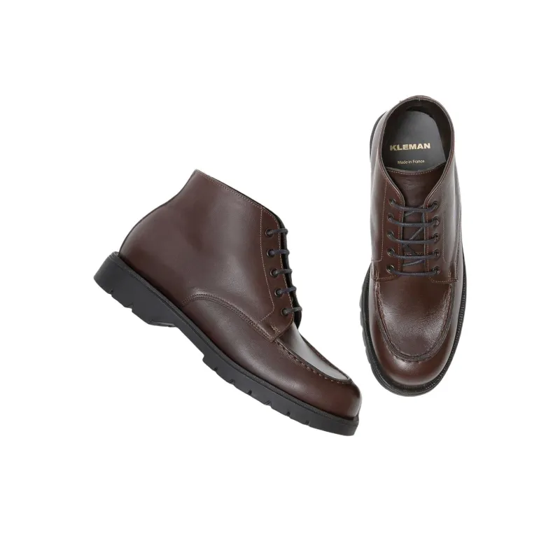 KLEMAN CLEON MANUFACTURE OXAL KP Ankle Boots 3cm Unisex Dark Brown-3