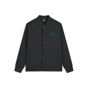 XTEP Baseball Jacket Men Gray Tin Can