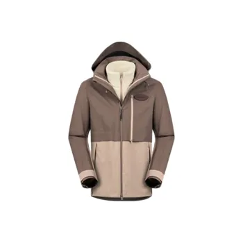 MERRELL Hiking Waterproof And Windproof To Keep Warm Windbreaker Jacket Unisex Quartz Coffee