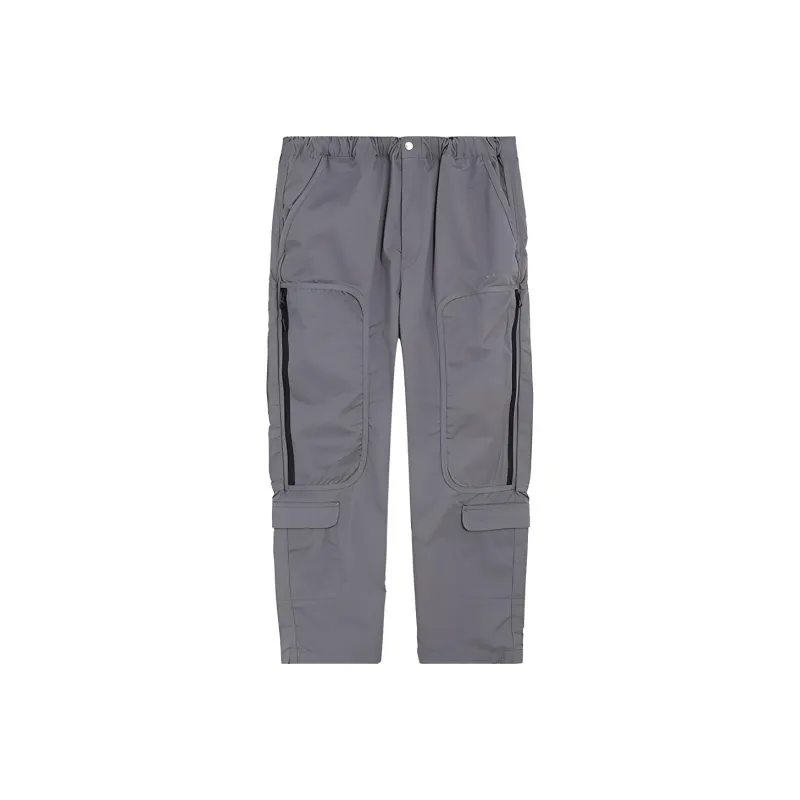 XLARGE Straight Casual Pants Unisex Gray-0