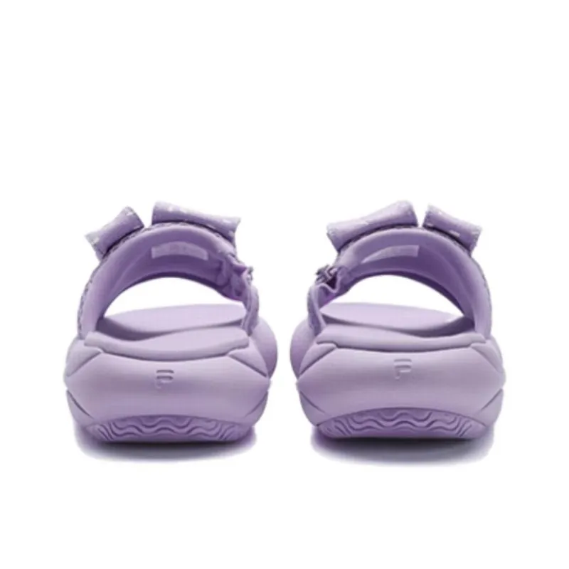 FILA FUSION Slip Resistant Abrasion Resistant Slide Slippers Women's Purple White-2