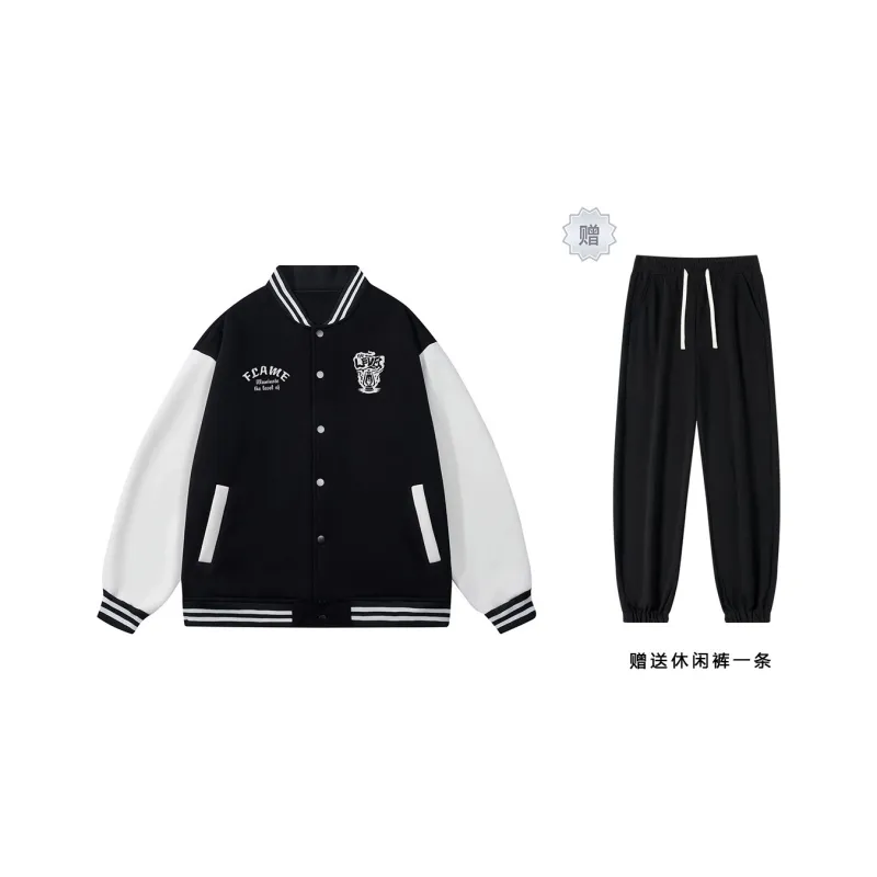 LEVEL RELAX Series Baseball Jacket Unisex-10