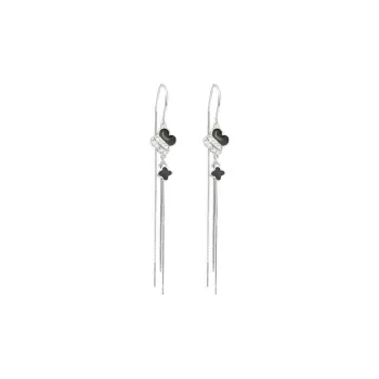 YUOFFICIAL Sterling Silver 990 Drop Earrings Women's