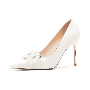 MABEL&CO Slim Heel High Heels Women's White