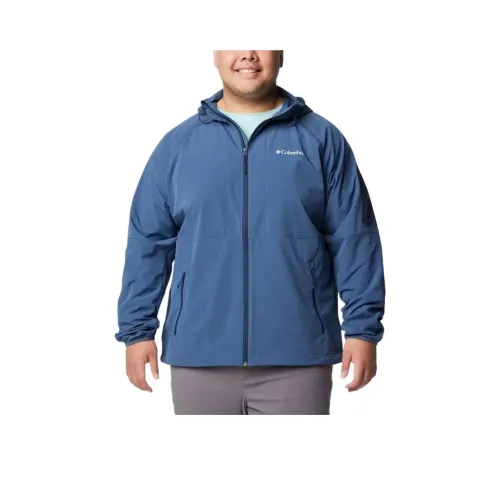 Columbia Men’s Tall Heights™ Hooded Softshell Jackets Coats Men's Blue