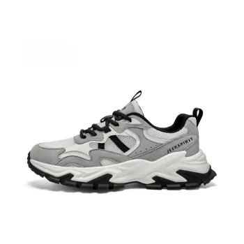 JEEP SPIRIT Chunky Sneakers Men Low Top Gray