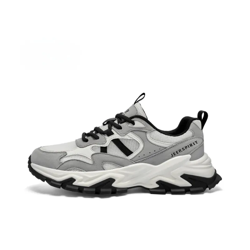 JEEP SPIRIT Chunky Sneakers Men Low Top Gray-0