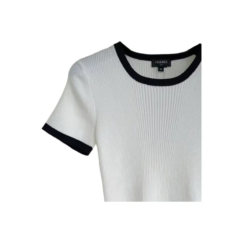 CHANEL Regular T Shirt Women's White-4