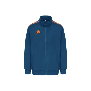 Adidas TAEKWONDO Jackets Coats Men's Dark Blue With Orange Stripes