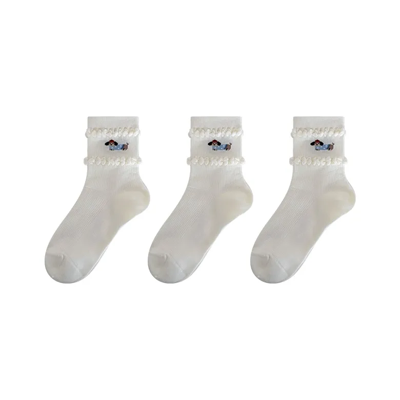 Moremoli Mid Calf Socks Women's 3 Pack-2