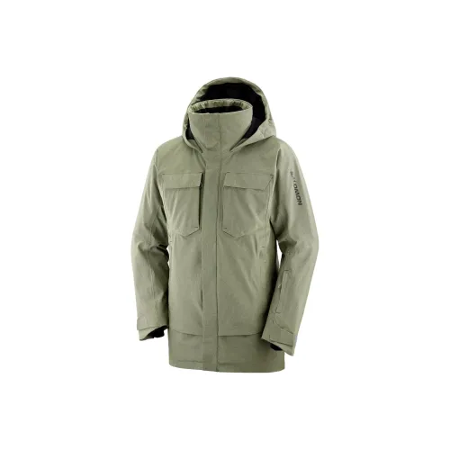 SALOMON Stance Jackets Men Gray Green