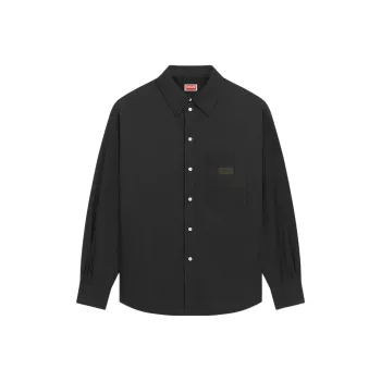 KENZO Logo Patch Buttoned Padded Shirt