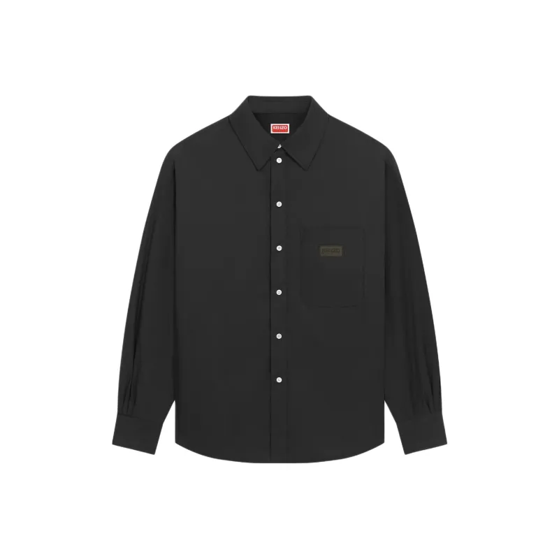 KENZO Logo Patch Buttoned Padded Shirt-0