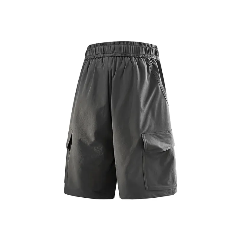 GROW DATE Cargo Shorts Unisex Black-6