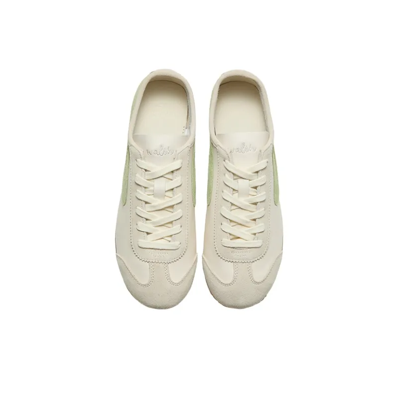 Norman Walsh Abrasion Resistant Low Top Casual Shoes Unisex White Green-2