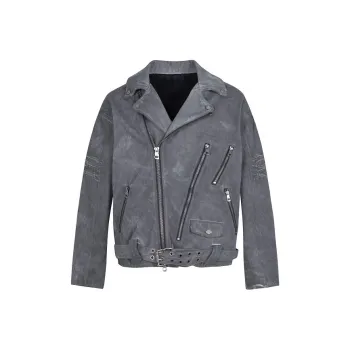 Merge Lab. Jackets Coats Unisex Dirty Dyed Distressed