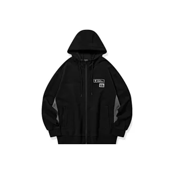 QIAODAN Jacket Men's Black Slate Gray