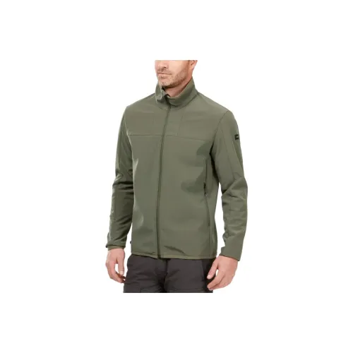 DECATHLON MT100 FORCLAZ WINDWARM Jackets Coats Men's Khaki Gray/Carbon Gray