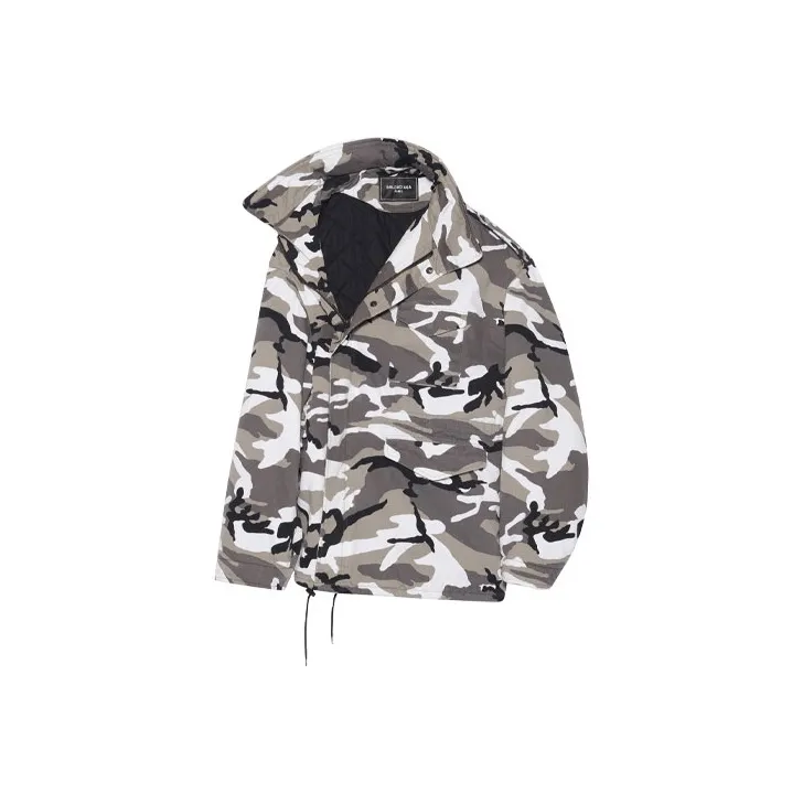 Balenciaga Off Shoulder Military Parka-0