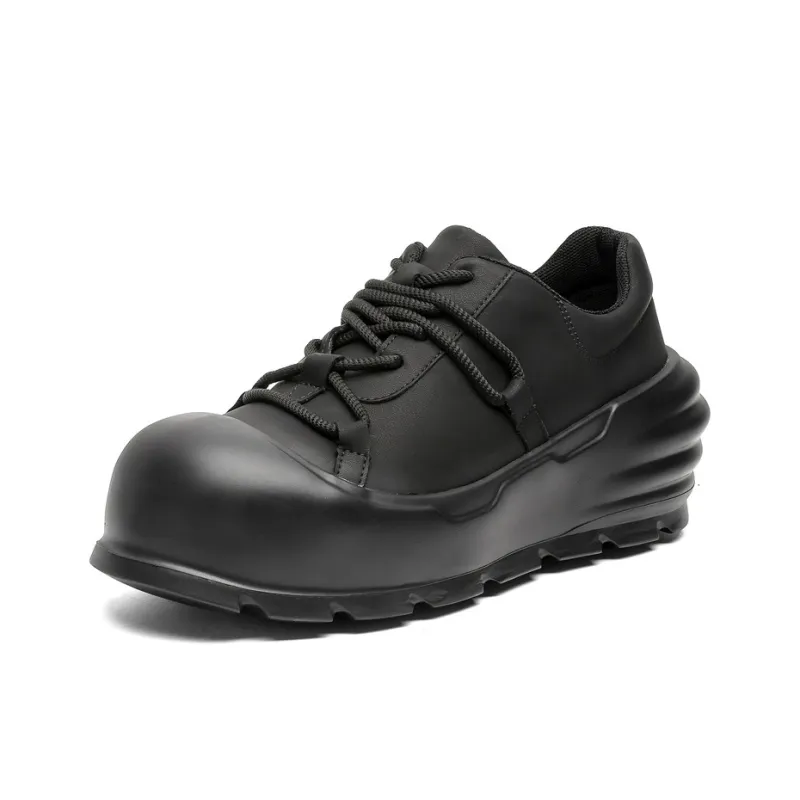 WEISHIBANGWEI Low Top Casual Shoes Men's Black-1