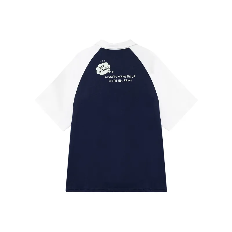 B.Duck Polo Shirt Women's Navy Blue-1
