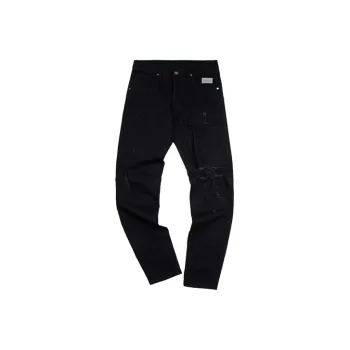 GAONCREW Straight Jeans Unisex Black