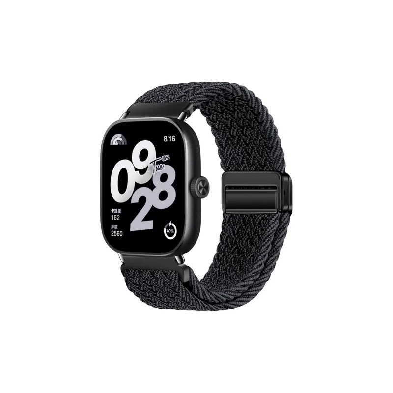 Watchbond Watch Band Xiaomi Red Beige Compatibility Nylon Material-0