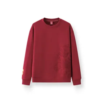 SEM/R x ZHANGRENHUAFEIYI,LIANMINGKUAN Zhang Renhua, Collaboration Sweatshirt Unisex China Red