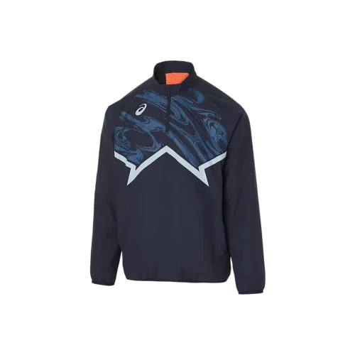 Asics Jackets Coats Men's Marine Blue