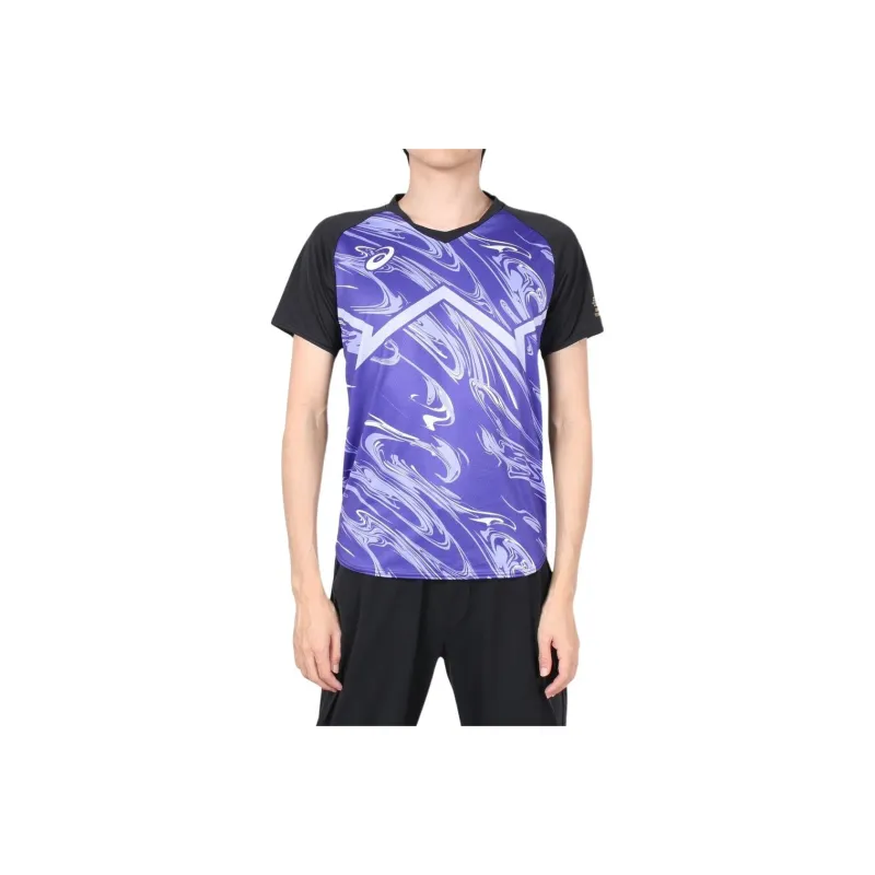 Asics T Shirts Men Purple-0